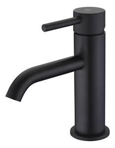 MONOMANDO LAVABO RONDO NEGRO MATE 